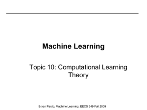 Machine Learning - Northwestern University
