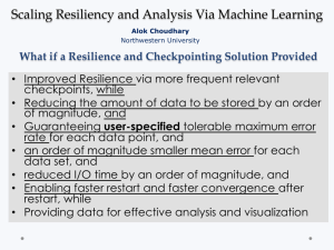 Scaling Resiliency and Analysis Via Machine Learning