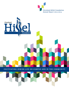 Cleveland Hillel Annual Report 2013-2014