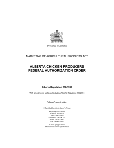 Federal Authorization Order