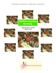 Children Learning By Doing - OLPC