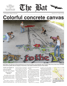 Colorful concrete canvas