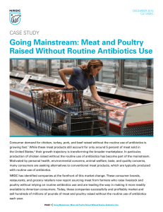 Meat and Poultry Raised Without Antibiotics
