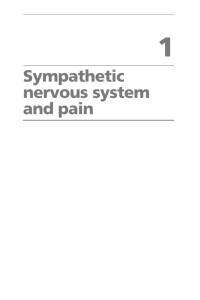 Sympathetic nervous system and pain