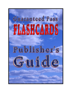 the author's guide to publishing flashcards