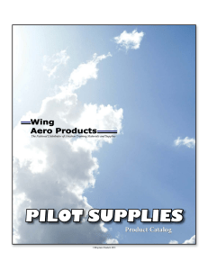 pilot supplies - Wing Aero Products, Inc.