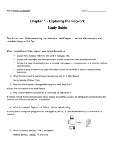 Chapter 1 - Study Guide