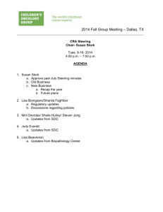 2014 Fall Group Meeting – Dallas, TX