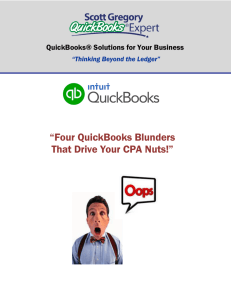 Four QuickBooks Blunders That Drive Your CPA