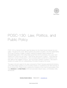 POSC-130 Term Paper