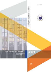 Annual Activity Report 2009