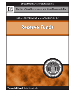 Reserve Funds - Office of the New York State Comptroller