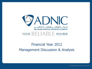 Financial Year 2012 Management Discussion & Analysis