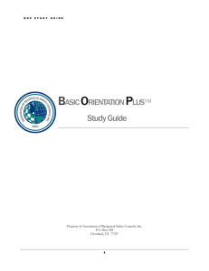 BASIC ORIENTATION PLUS