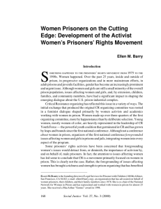 Women Prisoners on the Cutting Edge