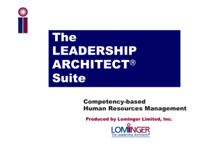 The LEADERSHIP ARCHITECT® Suite