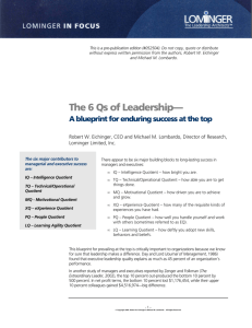 The 6 Qs of Leadership—