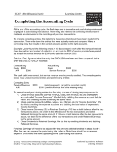 Completing Accounting Cycle - VCC Library