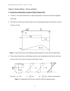 Chapter 2. Design of Beams – Flexure and Shear 2.1 Section force