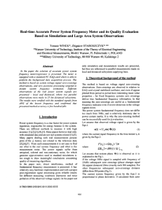 Real-time accurate power system frequency meter and its quality