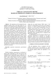 virtual capacitance meter based on impedance modulus