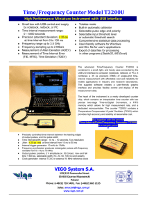 Time/Frequency Counter Model T3200U