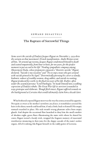 Edward Desautels /The Rapture of Sorrowful Things