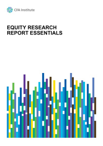 equity research report essentials