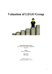 Valuation of LEGO Group - StudentTheses@CBS