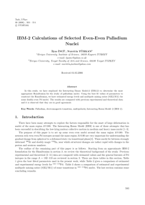 IBM-2 Calculations of Selected Even