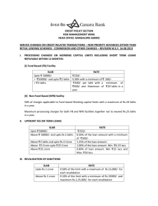 bangalore-560002 service charges on credit related