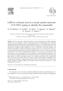 LMD as a forensic tool in a sexual assault casework: LCN DNA