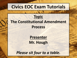 Constitutional Amendment Process Presentation