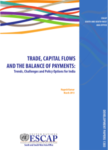 Trade capital flows and the current account