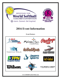 2016 Mohegan Sun World Softball Coaches' Convention Event