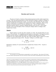 Duration and Convexity - Darden Faculty