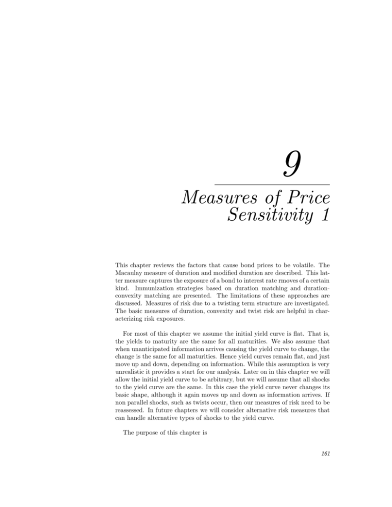 Measures of Price Sensitivity 1