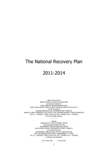 The National Recovery Plan 2011-2014