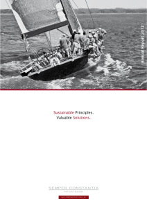 Sustainable Principles. Valuable Solutions. Annual Report 2012