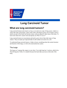Lung Carcinoid Tumor - American Cancer Society
