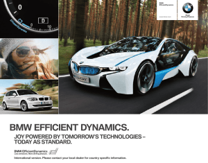 BMW EFFICIENT DYNAMICS.