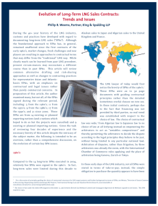 Evolution of Long-Term LNG Sales Contracts