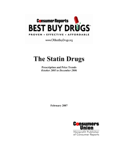 The Statin Drugs - Consumer Reports Online