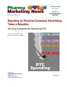 Spending on Direct-to-Consumer Advertising Takes a Nosedive