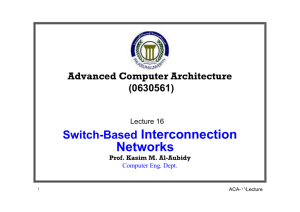 Switch-Based Interconnection Networks