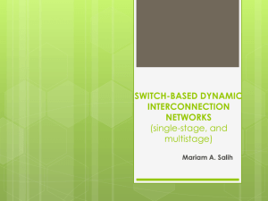 SWITCH-BASED DYNAMIC INTERCONNECTION NETWORKS