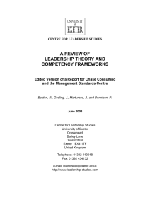 a review of leadership theory