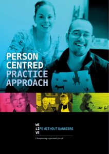 person centred practice approach