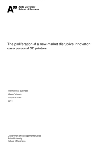 The proliferation of a new-market disruptive innovation - Aalto