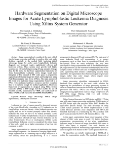 Hardware Segmentation on Digital Microscope Images for Acute